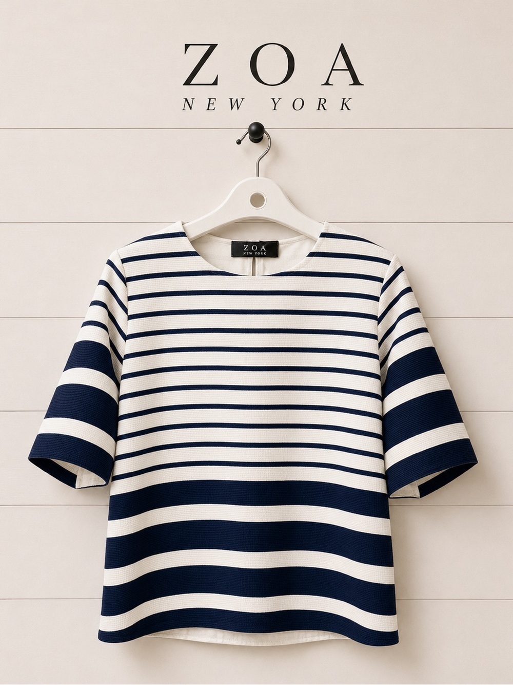 ZOA New York striped textured blouse - size L